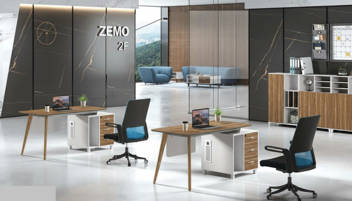 Work desk office table luxury class designer furniture with drawers tables