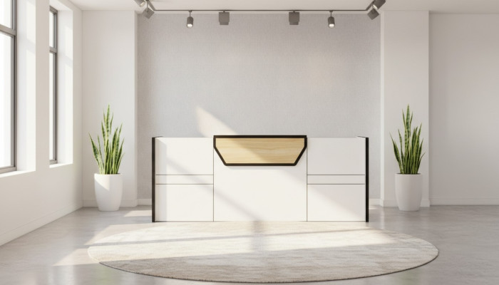 Reception desk counter practice office trade fair reception hotel tables counter new