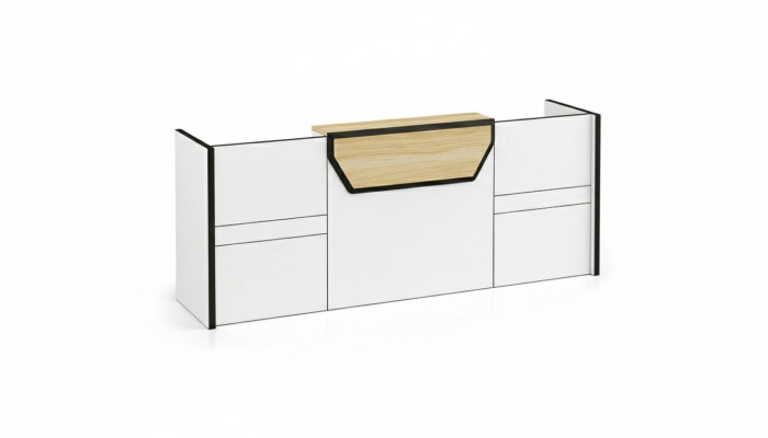Reception desk counter practice office trade fair reception hotel tables counter new