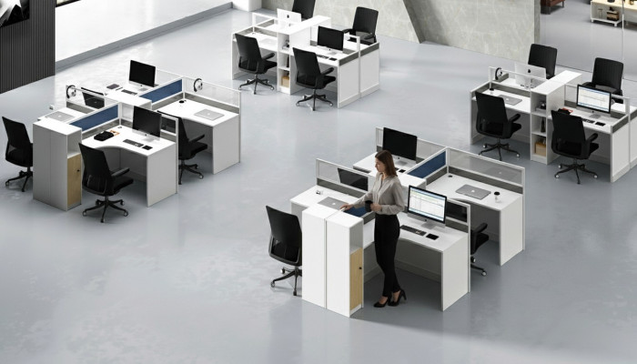 Desk 4-person office table desk work table furniture counter call center furniture