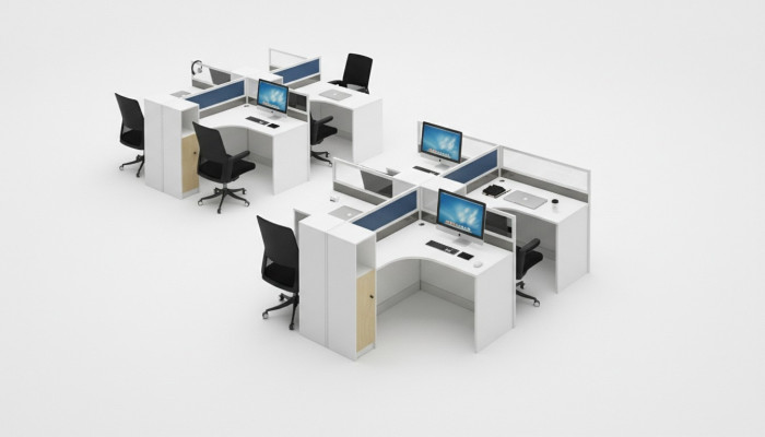 Desk 4-person office table desk work table furniture counter call center furniture