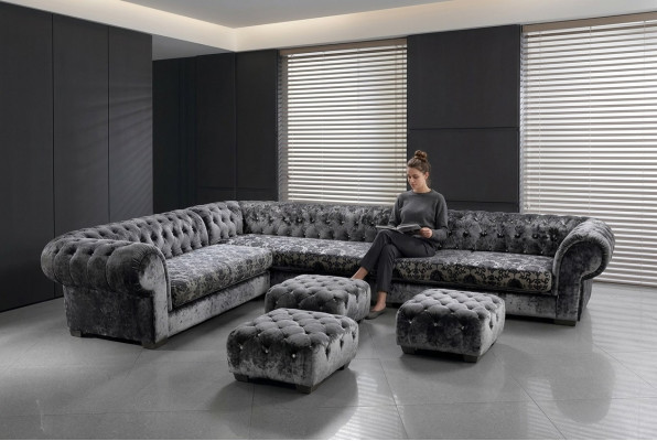 Design three-seater set sofa upholstery couches couch modern luxury 250x350cm