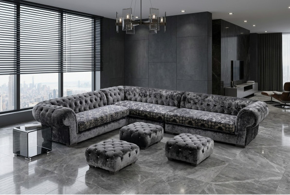 Design three-seater set sofa upholstery couches couch modern luxury 250x350cm