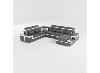 U-shaped sofas sofa couch upholstery suite living landscape design corner sofa leather new