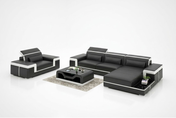 Corner sofa set couch upholstery corner suite armchair living landscape L shape