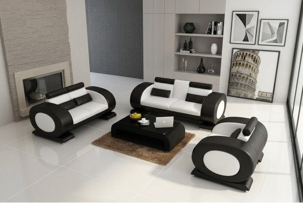 Leather sofa set sofa couch set sofa upholstery couch 3-piece armchair seater