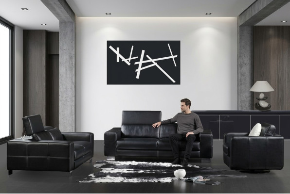Leather sofa set sofa seat set couch 3-piece armchair couches