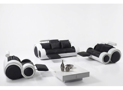 Sofa suite 3+2+1 with relax function seating sofa couch sets leather sofas