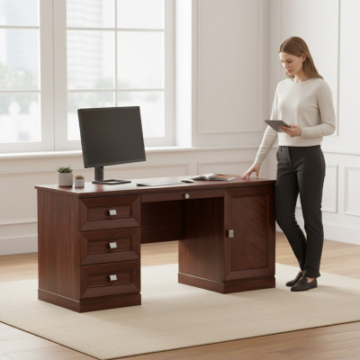 Desk Table Computer Tables Executive Office Furnishings Study Furniture New