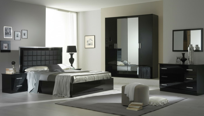 Design Bedroom 6-piece Bedroom Complete Set Bed Nightstand Dresser New