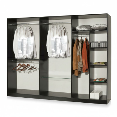 Classic modern style wardrobe closet wood wardrobe cabinets furniture new