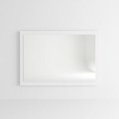 Mirror Wood Frame Wall Mirror Classic Designer Mirror 90x60cm Wood big xxl