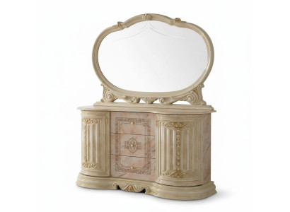 Mirror dresser cabinet dressers sideboard bedroom set wood modern style new