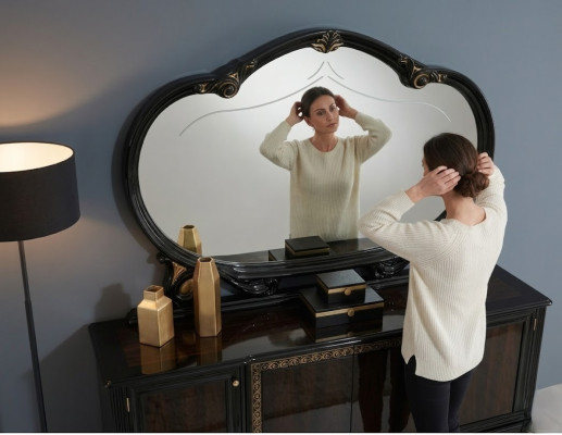 Mirror Stand Glass Italian Design Furniture Floor Mirror Sideboard Table New