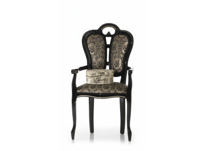 Wood chair, dining chair, designer textile, royal chairs, armchair, Italian furniture.