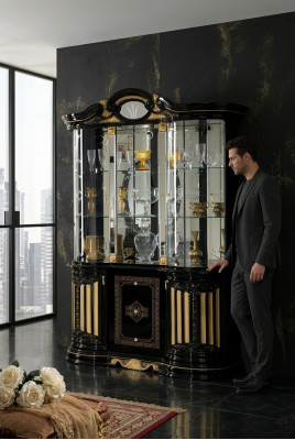 Display cabinet glass cupboard living room showcase large display cabinets tall cabinet furniture new