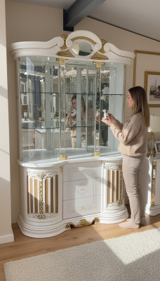 Display cabinet wood classic wooden display cabinets design living room glass