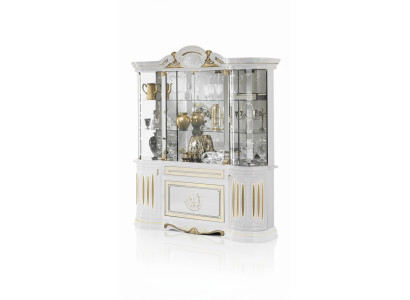 Sideboard Luxury Display Cabinet Glass Cupboard Modern Style Italian Furniture
