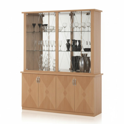 Classic display cabinet, Italian furniture, cabinets, display cases, beech, new