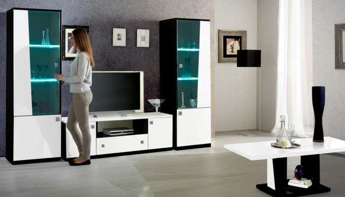 Modern living room wall cabinet sideboard RTV shelf walls cabinet 3-piece set new