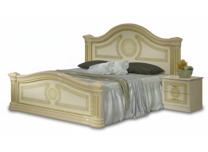 Classic bed, double bed, double bed, Sti beds, upholstered, Italian furniture, wood