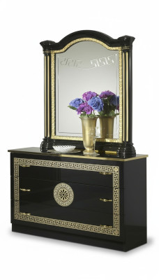 Mirror dresser cabinet dressers sideboard bedroom set wood modern style new