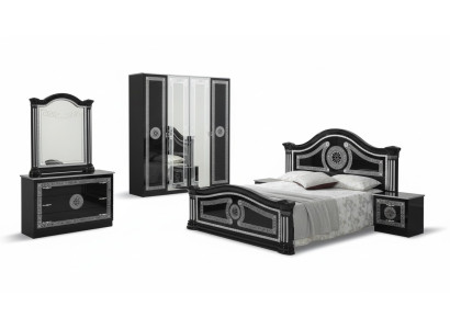 Bedroom Complete Set Royal Style Modern Bed Nightstand 6 pcs. New