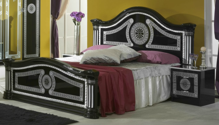 Bed Pillows Classic Double Bed 180x200cm Wood Hotel Beds Bedroom New