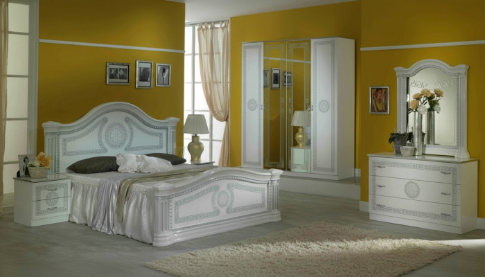 Design Bedroom 3-piece Set: Bed, 2x Nightstands, Classic Luxury Bedroom Furniture Set