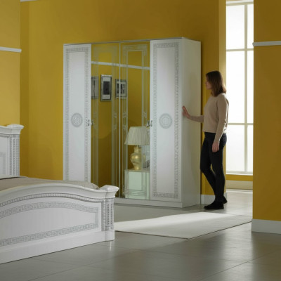 Luxury wardrobe designer high-gloss wardrobes furniture living wood new