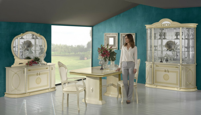 Dining room set showcase dining table suite table group 4-piece set complete baroque