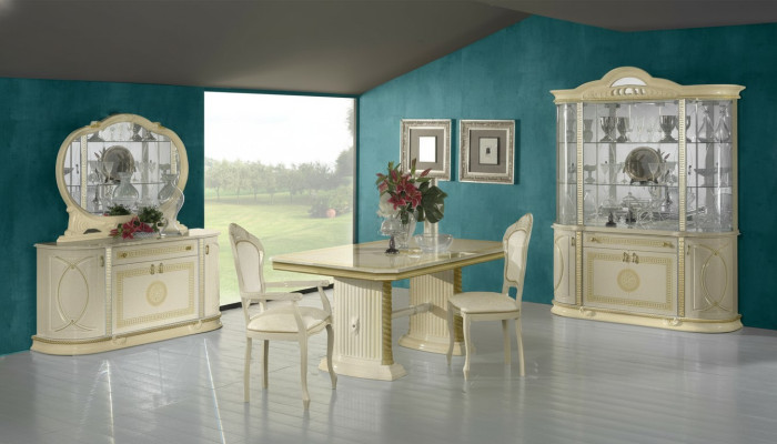 Dining room set showcase dining table suite table group 4-piece set complete baroque
