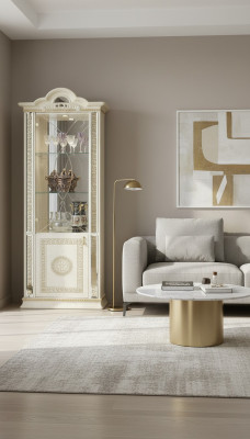 Luxury Display Cabinet Wooden Cabinet Glass Cabinets Italian Furniture New