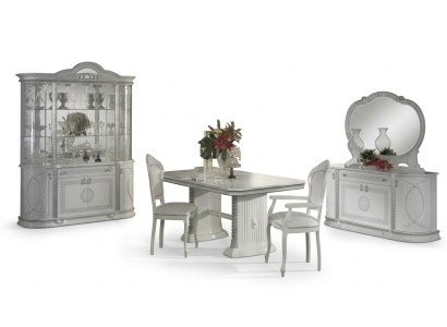 Mirror, sideboard, dining table, display cabinet, upholstery suite, kitchen, living room, dining room