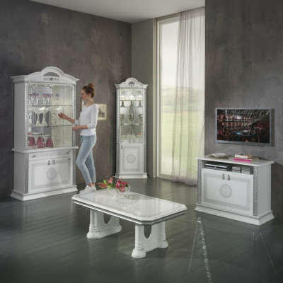 Complete dining room set table sideboard coffee table display cabinet set new