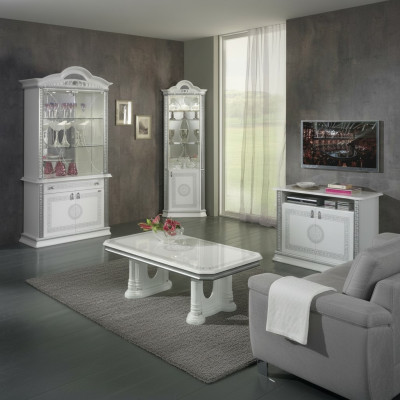 Complete dining room set table sideboard coffee table display cabinet set new