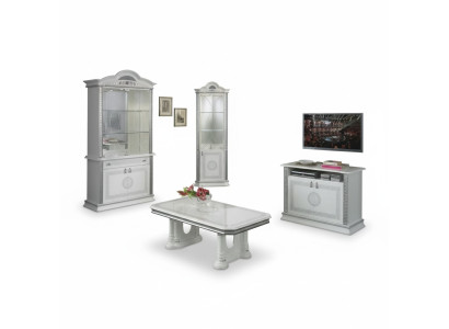 Complete dining room set table sideboard coffee table display cabinet set new