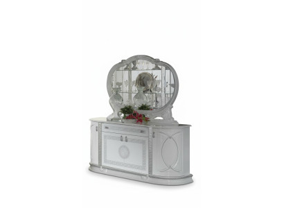 Mirror Dresser Cabinet Sideboards Bedroom Set Wood Modern Style 2-piece