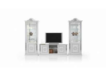 Living room set wall unit display cabinet sideboard table RTV display cabinets complete 3-piece set new