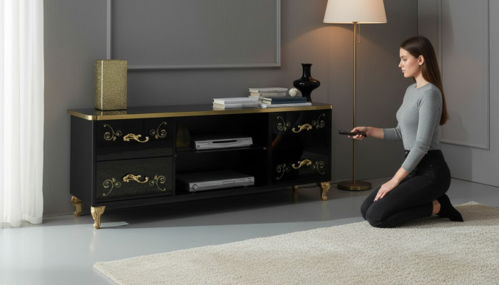 TV table, RTV cabinet, lowboard, TV furniture, TV stand, designer TV cabinet NEW