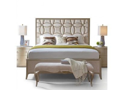 Designer upholstered double bed beds bed bedroom double bed textile leather