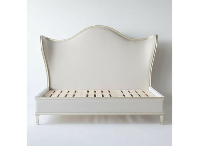 Wood design bed double luxury marriage modern hotel frame sleeping room
