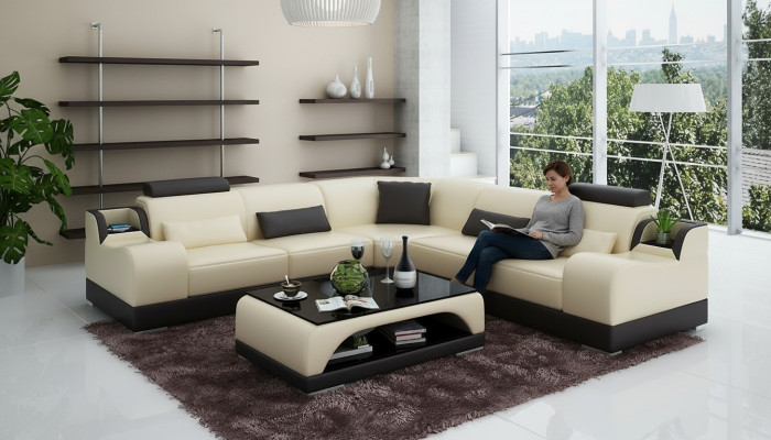 Corner sofa couch upholstery living landscape corner set corner leather sofa gray