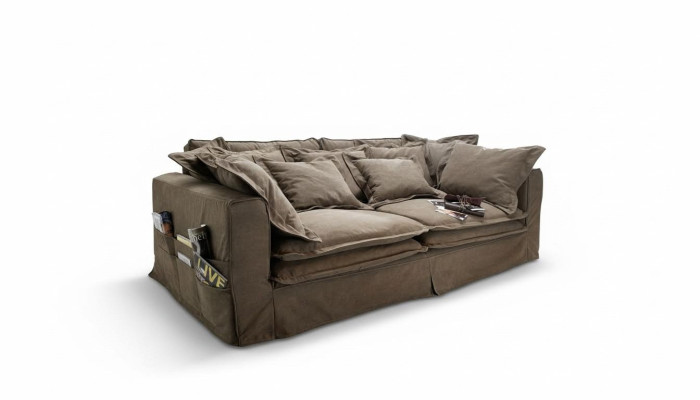 Sofa 4-seater fabric sofas luxury designer couch large upholstered lounging sofas