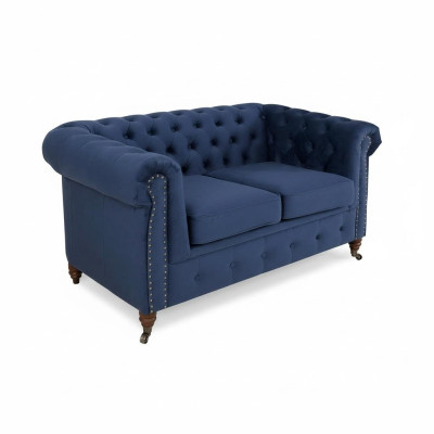 Designer 2-seater fabric sofas couches new Chesterfield couch upholstery