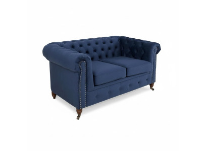 Designer 2-seater fabric sofas couches new Chesterfield couch upholstery