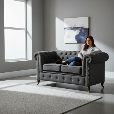 Design two-seater furniture 2-seater sofa couch upholstered lounge club couches