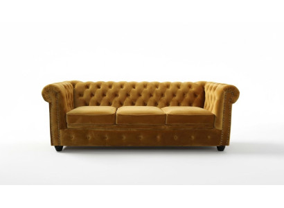 Chesterfield 3-seater sofa office couch with bed function sofas couches three-seater