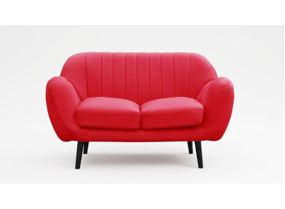 Sofa 2-seater design sofas modern upholstery fabric seat two-seater leather new