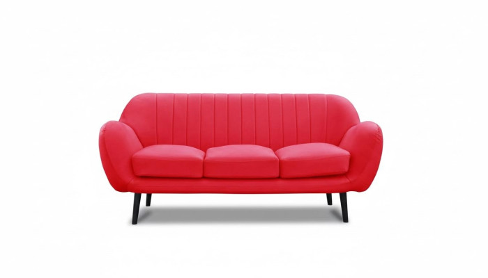 Three-seater couch upholstery design sofa 3-seater sofas room red luxury couches
